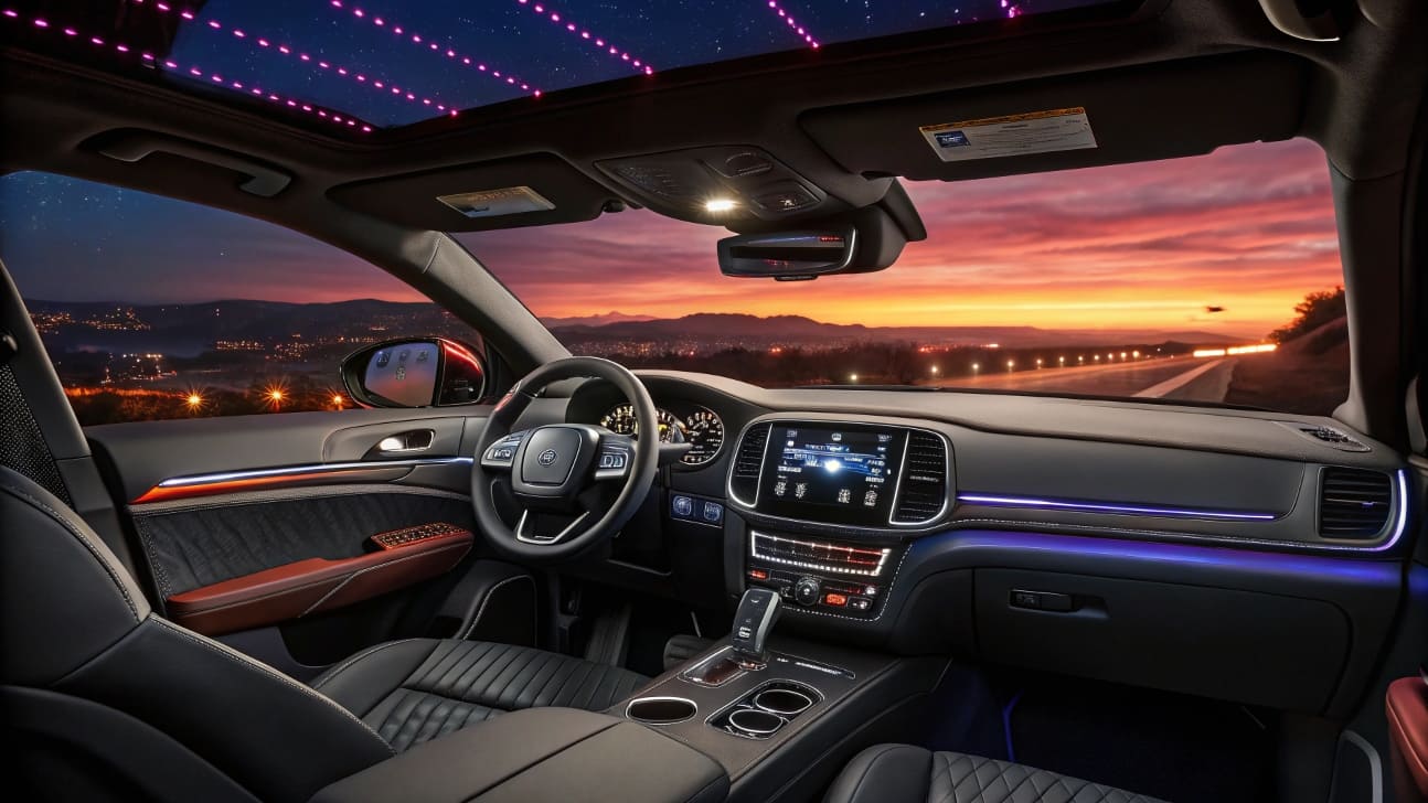 LED car interior lighting