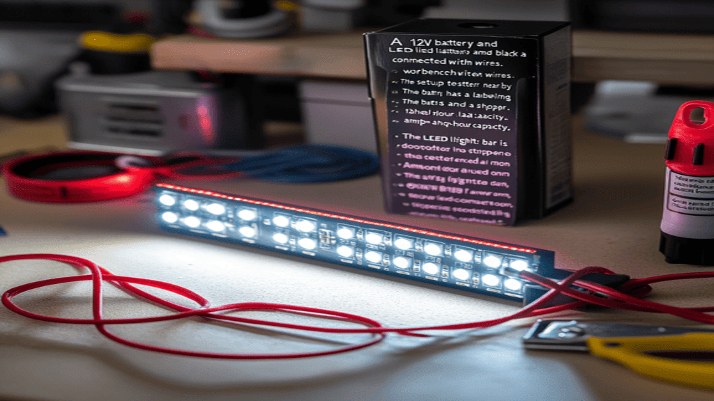 LED light bar setup